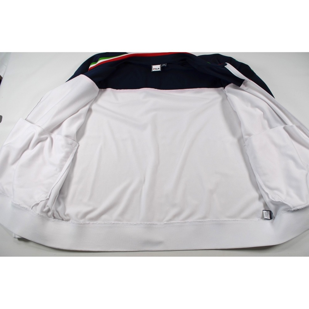 Vintage Fila Sport Track Jacket Mens Medium Black & Red Futbol Italia - Picture 13 of 16